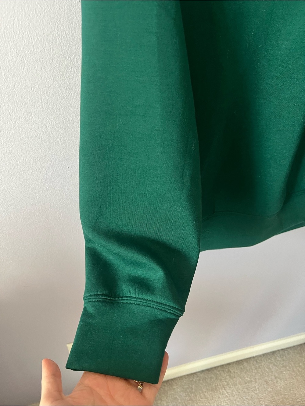 YPB Women’s Green Quarter-Zip Pullover Sweatshirt - Picture 2 of 7